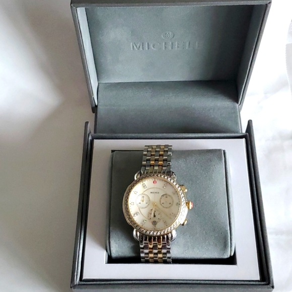 Michele diamond watch